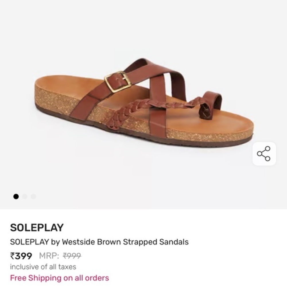 Replay Brown Strapped Sandals